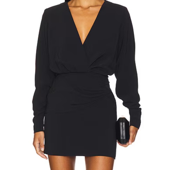 Alexis Dresses & Skirts - Alexis Elegant Black V-Neck Mini Dress